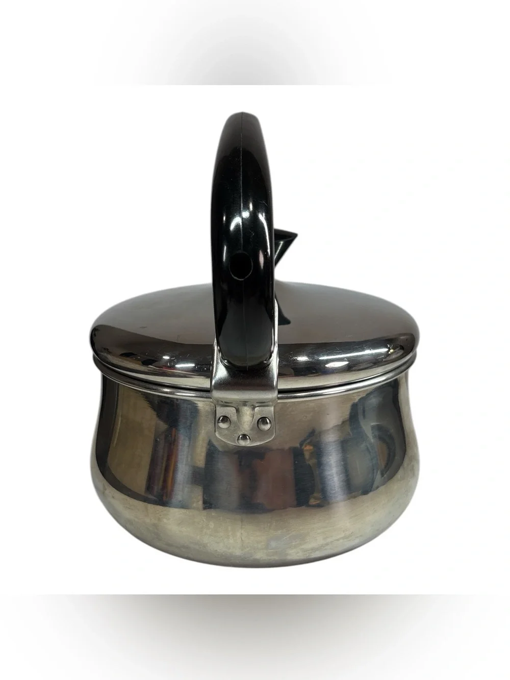 Farberware Swoop Handle Teapot Tea Pot Kettle 2qt 8 Cup #762 Mid Century Modern